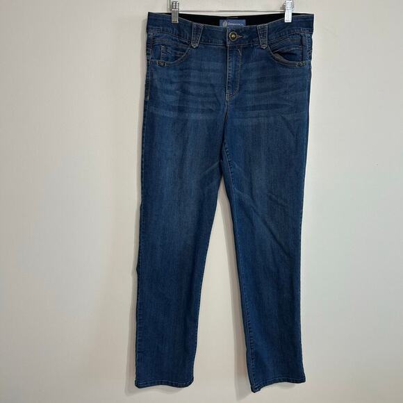 Democracy Ab Solution Dark Wash Skinny Stretch Blue Denim Jeans Women’s Size 12 - Picture 3 of 6